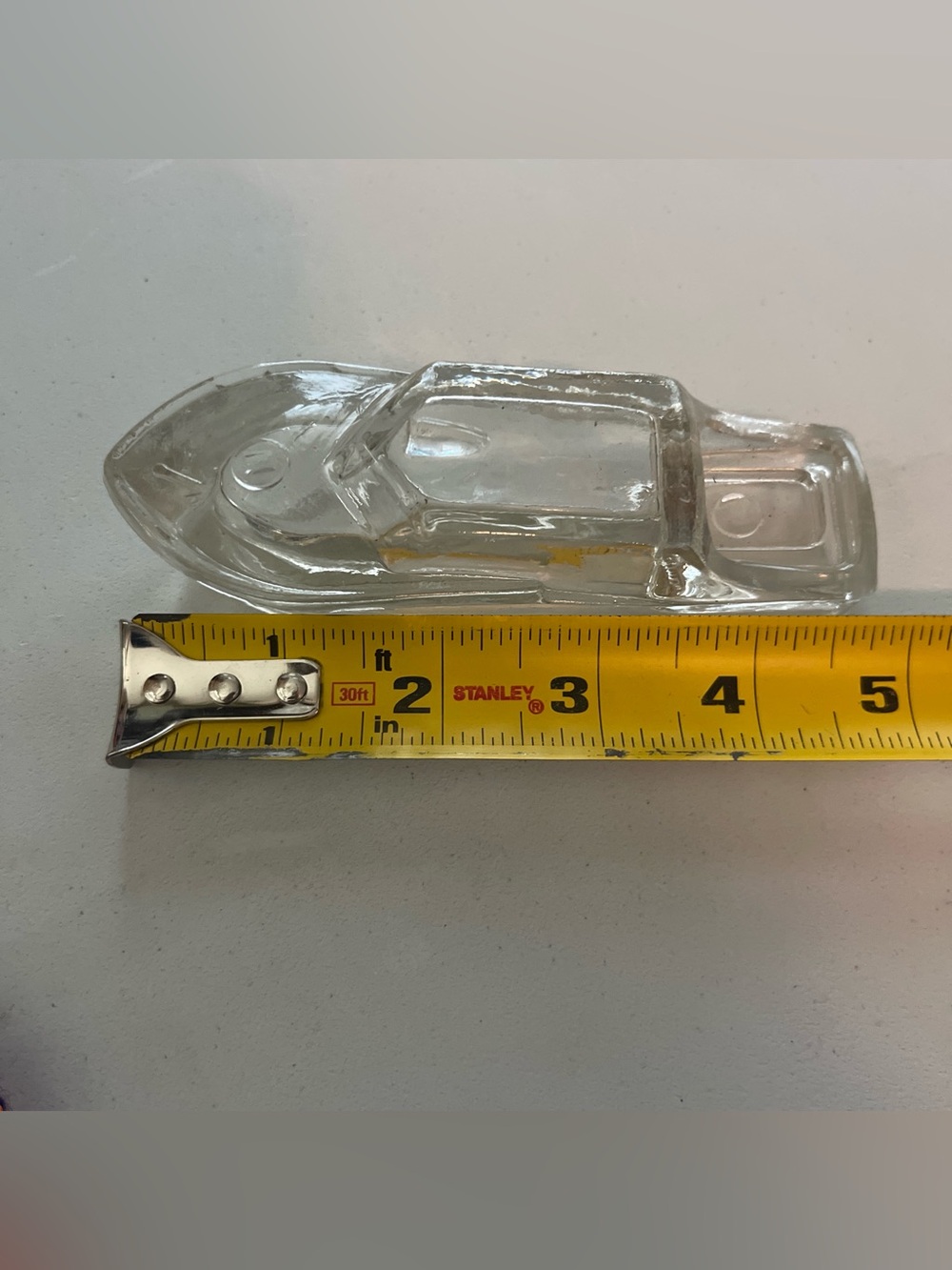 Vintage Clear Glass WWII PT Cruiser Candy Figurine - Picture 4 of 5